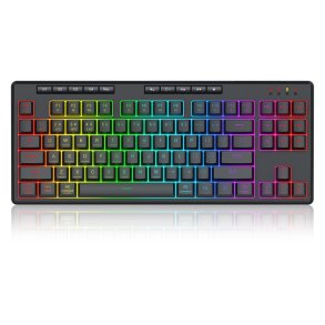 REDRAGON K516RGB-PRO SHIVA PRO 87 tastatur USB + RF Wireless + Bluetooth Sort