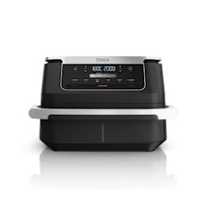 Ninja AF550EU frituregryde Dobbelt 6,6 L Enkeltst�ende 2470 W Varmluftsteger Sort, S�lv
