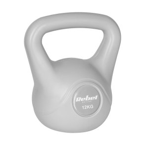 REBEL ACTIVE Kettlebell bitumin�s gr� 12 kg