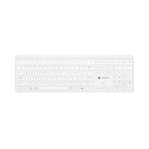 Natec Tang US tr�dl�st tastatur BT + 2,4 GHz lydsvagt Slim hvidt