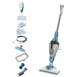 Black & Decker BHSM166DSM damprenser Dampmoppe 0,5 L 1600 W Turkisfarve, Hvid
