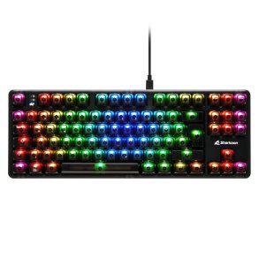 Sharkoon SGK70W tastatur Spil USB QWERTZ Tysk Sort