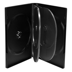MediaRange BOX16 optisk disk etui DVD-boks 6 diske Sort