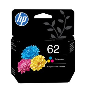 HP Original 62-bl�kpatron, trefarvet
