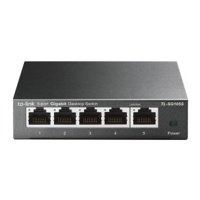 TP-Link TL-SG105S Ikke administreret Gigabit Ethernet (10/100/1000) Sort