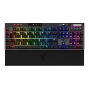 MSI STRIKE PRO WIRELESS tastatur Spil USB + Bluetooth QWERTY US engelsk Sort