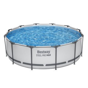 Bestway Steel Pro 56418 swimmingpool til over jorden Indrammet pool Rund 9150 L