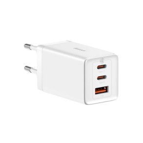 Baseus GaN5 Pro Universel Hvid Vekselstr�m, USB Hurtig opladning Indend�rs