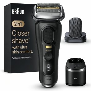 Braun Series 9 Pro+ 9590cc Wet & Dry Folie shaver Trimmer Sort