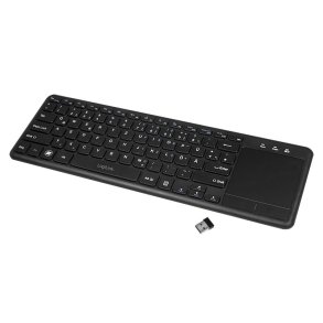 LogiLink ID0188 tastatur Hjem RF tr�dl�st QWERTZ Sort