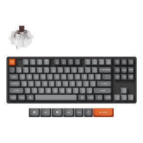 Keychron K8 Max tastatur Universel USB + RF Wireless + Bluetooth Sort