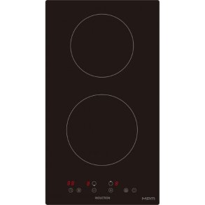 Induktionskogeplade MPM-30-IM-12/N, sort, bredde 30 cm