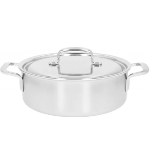 Dyb stegepande med 2 hndtag og lg DEMEYERE 5-PLUS 40851-381-0 - 24 CM