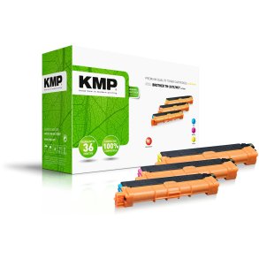 KMP B-T125X tonerpatron 3 stk Kompatibel Bl�, Magenta, Gul