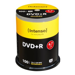 Intenso 4111156 tom DVD 4,7 GB DVD+R 100 stk