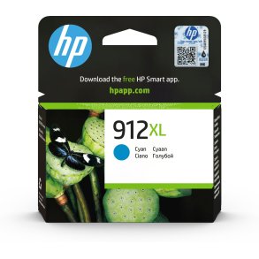 HP 912XL Original Ink-blkpatron med hj kapacitet, cyan