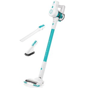 Hyundai HYUVC938 stav st�vsuger & elektrisk kost 2-i-1 stangst�vsuger Batteri Dry HEPA Posel�s 0,6 L Hvid, Turkis