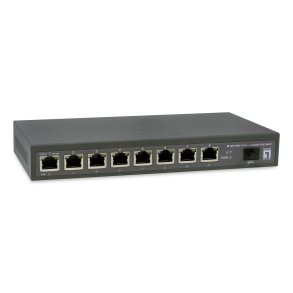 LevelOne GEP-0925 netv�rksswitch Ikke administreret 2.5G Ethernet (100/1000/2500) Str�m over Ethernet (PoE) Sort