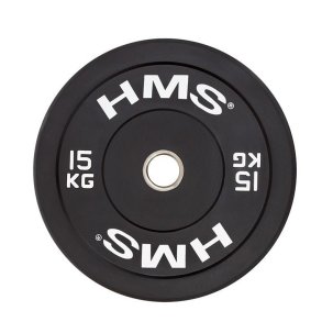 HMS Fitness BBR15 1 stk Olympic Gummibelagt vgtskive