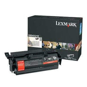Lexmark X654, X656, X658 Extra High Yield Print Cartridge tonerpatron Original Sort