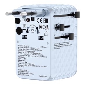 Verbatim 30192 oplader til mobil enhed Universel Bl Vekselstrm Hurtig opladning Indendrs
