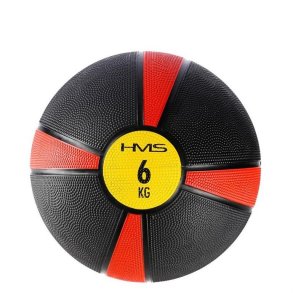HMS Fitness NK06 medicinbold 6 kg Sort, Rd