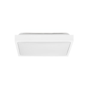 Plafond V-TAC VT-8624SW-SQ overflademonteret 24W LED IP44 30x30cm bevgelsesdetektor 4000K 2400lm (SKU 7667) Hvid