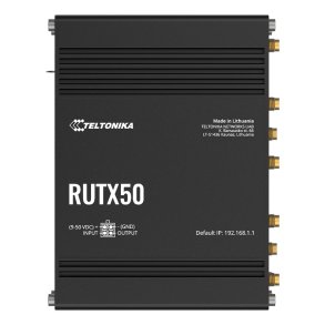 Teltonika RUTX50 tr�dl�s router Gigabit Ethernet Dual-band (2,4 GHz / 5 GHz) 5G Sort