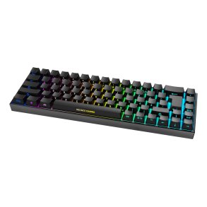 Deltaco Gaming GAM-100-DE tastatur Spil USB + RF Wireless + Bluetooth QWERTZ Tysk Sort