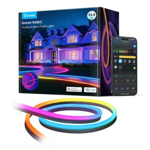 Govee H61A8 udend�rs LED-neonlysstrimmel 10 m med Wi-Fi, Bluetooth og RGBIC