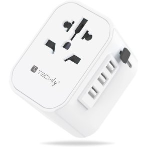 Techly I-TRAVEL-09TYWH oplader til mobil enhed Hvid