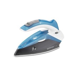 Zelmer ZIR0500 T�r & dampstrygejern Rustfri stryges�l 1100 W Sort, Bl�, Hvid