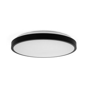 Plafond V-TAC VT-8630B overflademonteret 36W LED IP44 42cm 4000K 3820lm (SKU 76401) Sort