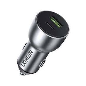 Ugreen 60980 oplader til mobil enhed Universel S�lv Cigart�nder Hurtig opladning Automatisk
