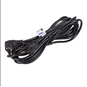 Akyga AK-PC-05 Sort 5 m CEE7/7 IEC C13