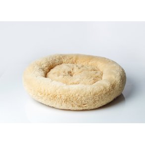 GO GIFT Shaggy creme XL - seng til kledyr - 80 x 83 x 10 cm