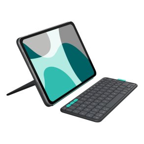 Logitech Flip Folio QWERTZ Tysk Bluetooth Grafit