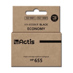 Actis KH-655BKR blk (erstatning HP 655 CZ109AE; Standard; 20 ml; sort)