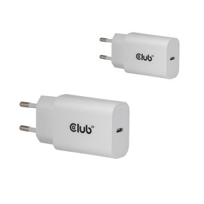 CLUB3D CAC-3020 oplader til mobil enhed Smartphone, Universel Hvid Vekselstr�m Hurtig opladning Indend�rs
