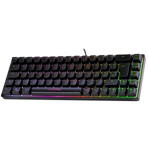 Deltaco Gaming DK240, Mini RGB Membran 60 % tastatur, halvgennemsigtigt etui, sort