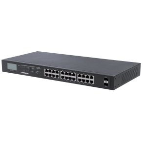 Intellinet 561242 netvrksswitch Ikke administreret Gigabit Ethernet (10/100/1000) Strm over Ethernet (PoE) 1U Sort