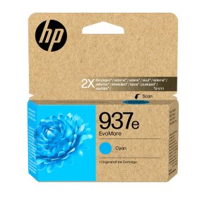 HP Original 937e EvoMore-bl�kpatron, cyan