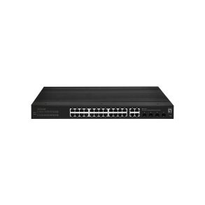 LevelOne IGS-2128 netv�rksswitch Administreret L2 Gigabit Ethernet (10/100/1000) Sort
