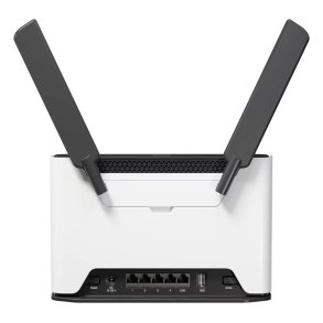 Mikrotik Chateau LTE7 ax tr�dl�s router Gigabit Ethernet Dual-band (2,4 GHz / 5 GHz) 4G Sort, Hvid