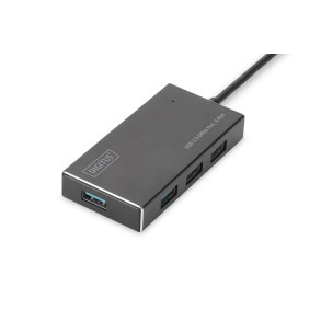Digitus DA-70240-1 interface hub USB 3.2 Gen 1 (3.1 Gen 1) Type-A 5000 Mbit/s Sort