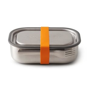 black+blum BAM-SS-L003 madkasse Frokostbeholder Silikone, Rustfrit stl Orange, Rustfrit stl 1 stk
