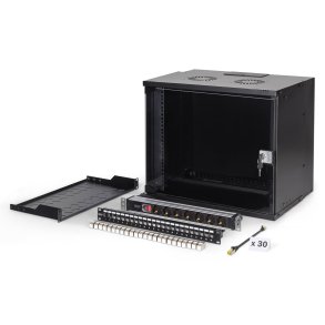 Digitus DN-49205-SET stativ 9U V�gmonteret stativ Sort