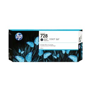 HP 728 300 ml DesignJet-blkpatron, matsort