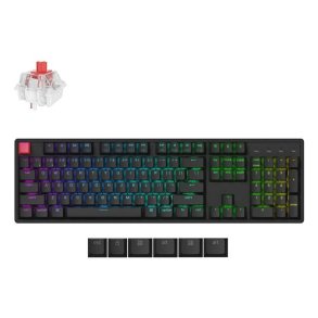 Keychron K10 QMK V2 tastatur Universel USB + RF Wireless + Bluetooth QWERTY Engelsk Sort
