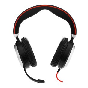 Jabra Evolve 80 Headset Ledningsf�rt Kontor/Callcenter Sort